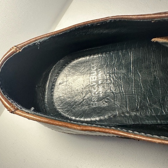 Bacco Bucci Men’s 9 Oxford Brown Leather Dress Shoes Made In Italy - Picture 6 of 15